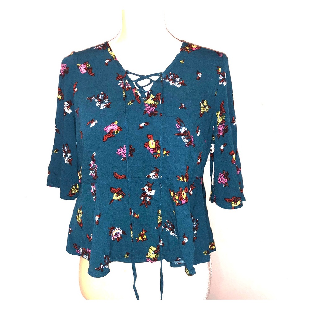 blue dress blouse
